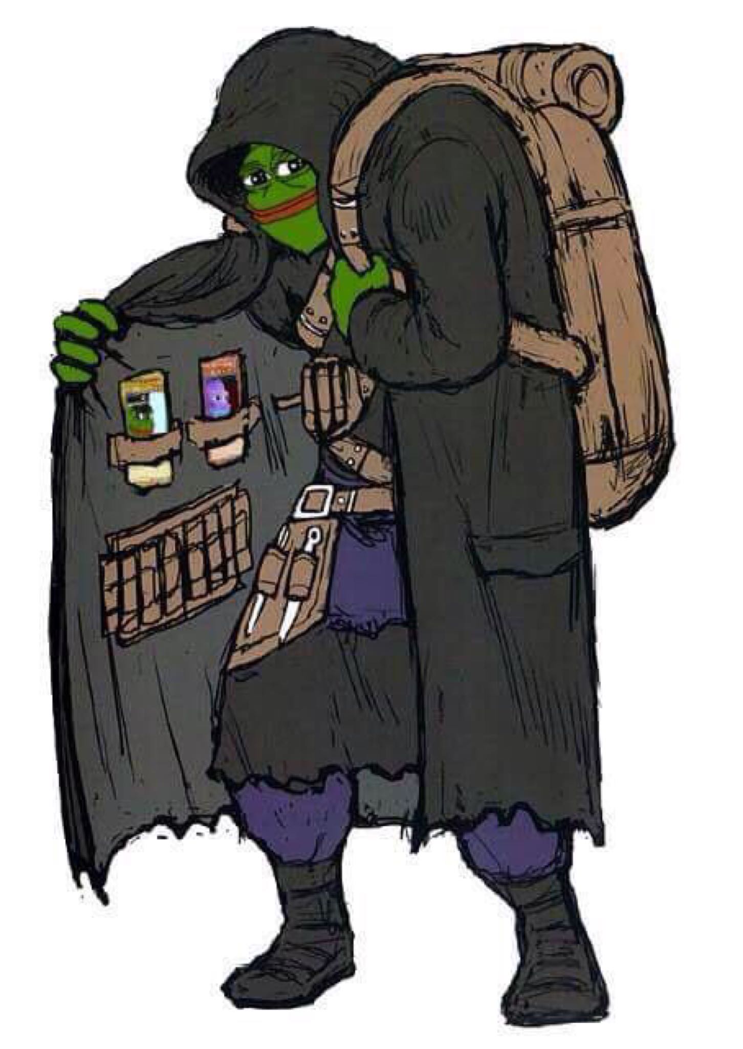 Request] Watch dealer with I-know-that-feel-bro meme's face showing us  trenchcoat pepes : r/pepethefrog