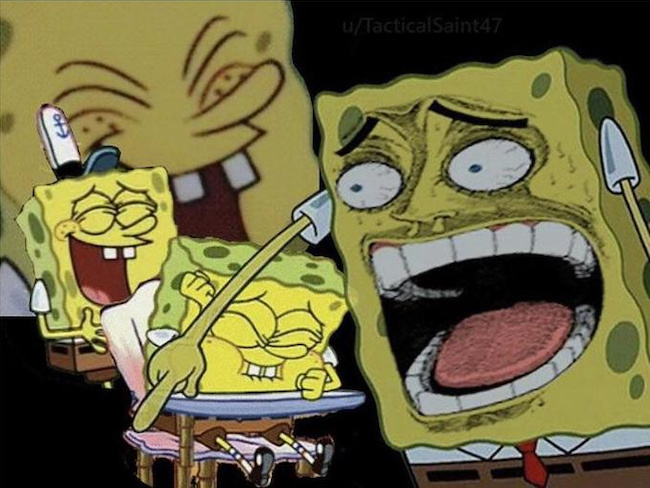 Laughing SpongeBob - Meming Wiki