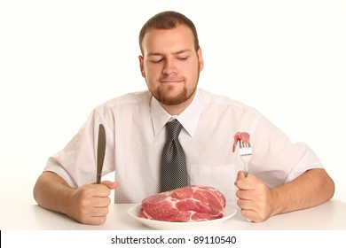 eccentric-guy-eating-red-meat-260nw-89110540.jpg